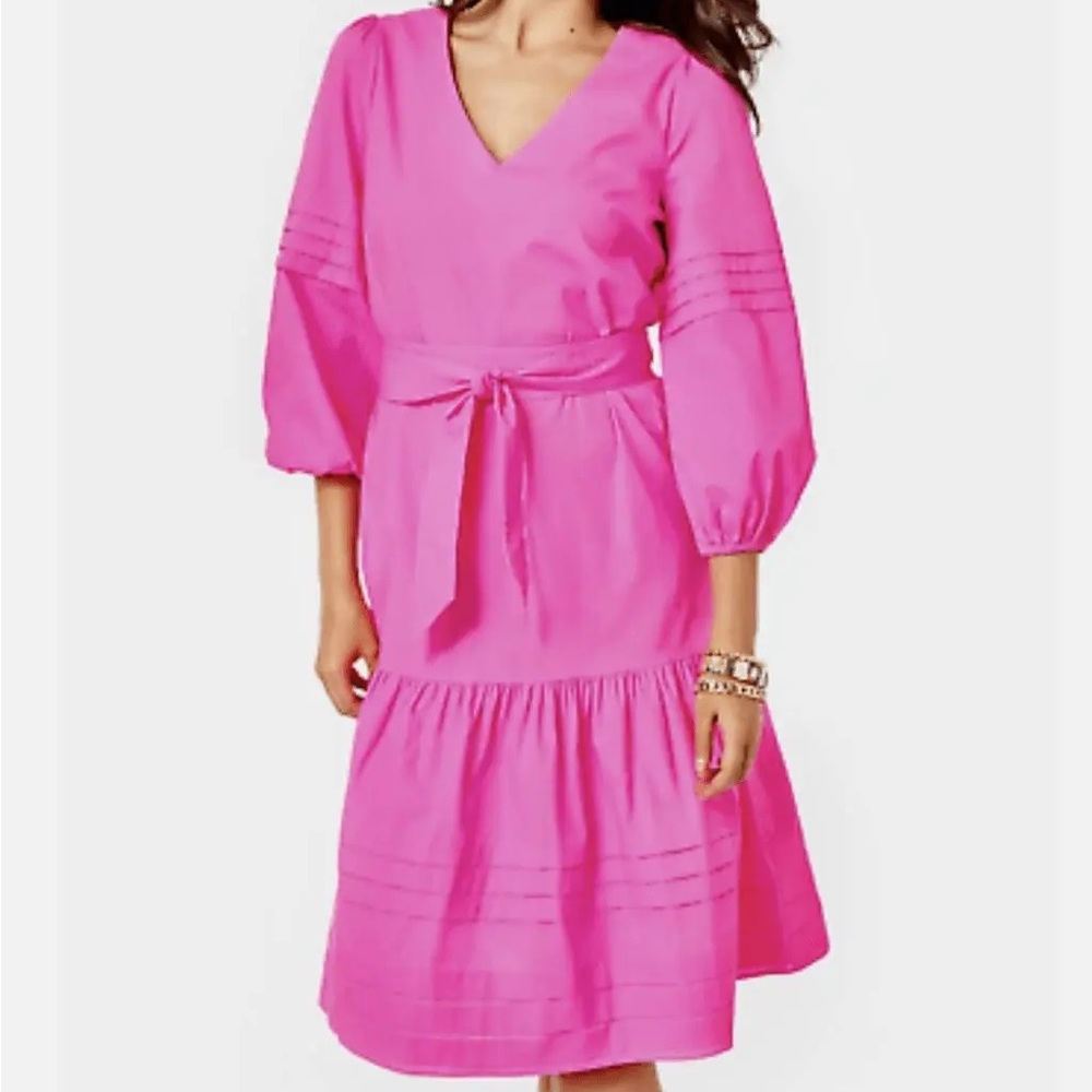 Lilly Pulitzer Laylee Knee Length Dress w/Belt, NWT, sz. S